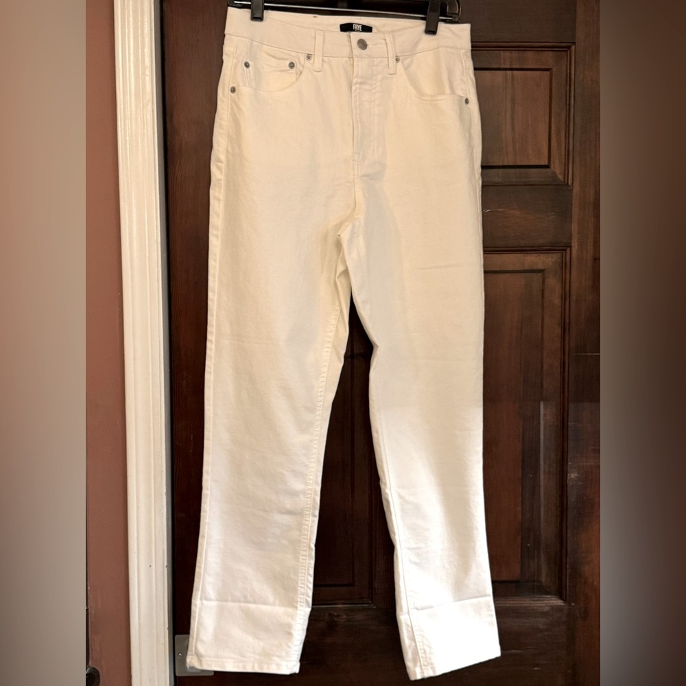 Frye White Cropped Ankle‎ Jeans